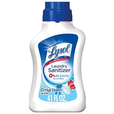 Lysol Laundry Sanitizer, Crisp Linen, 41 oz, Eliminates Odors and Kills Bacteria - Walmart.com ...