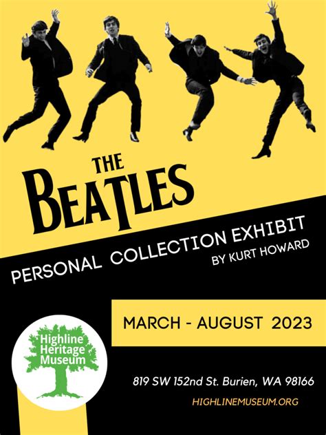 The Beatles Personal Collection Exhibit - Highline Heritage Museum