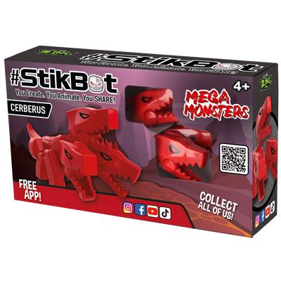 StikBot Mega Monster Cerberus - Brainstorm Ltd