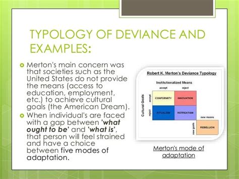 Robert Merton S Strain Theory Examples - slideshare