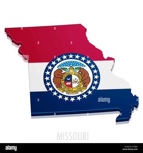 Map of republic missouri Cut Out Stock Images & Pictures - Alamy