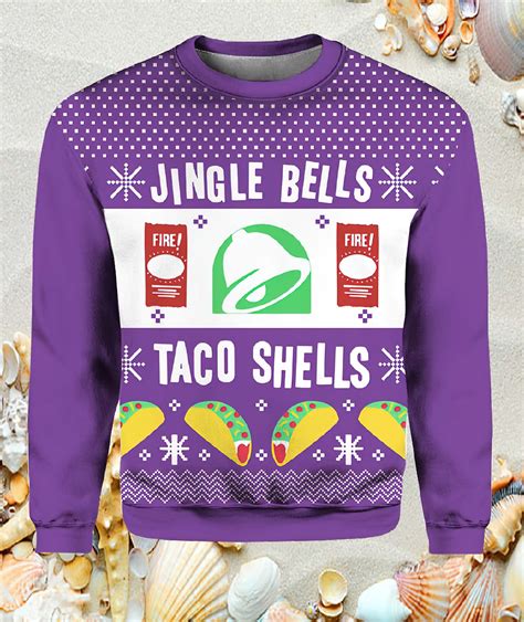 Taco Bell Taco Shells Christmas Sweater - Nouvette