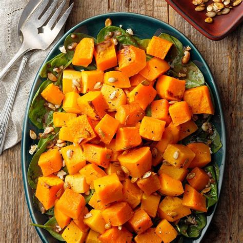 Roasted Butternut Squash Salad with Caramelized Pumpkin Seeds Recipe ...