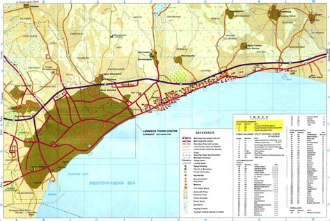 Limassol Maps. Limassol area map and Limassol city map.