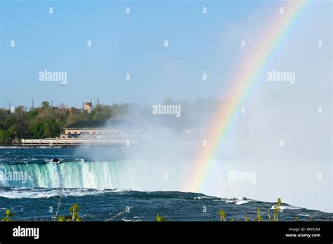 Niagara Falls with rainbow Stock Photo - Alamy