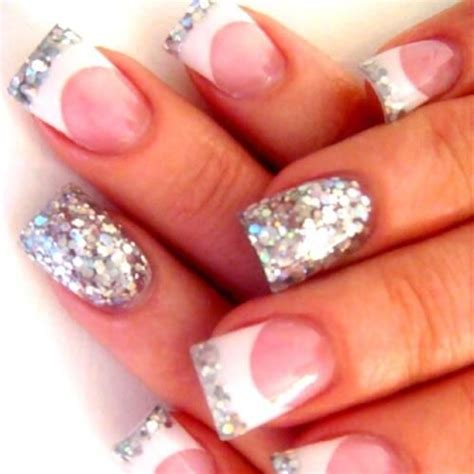 DIY – Easy Glitter Nail Arts | Silver french manicure, Manicure and Makeup