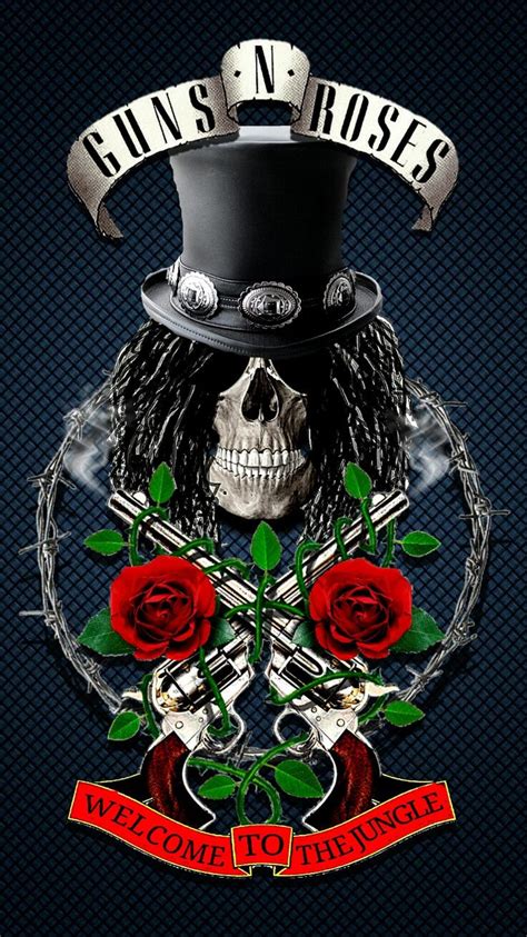 Guns N Roses art (Wallpapers Smartphone) Rock Band Logos, Rock Band ...