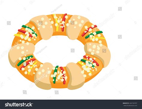 King Cake Stock Vector (Royalty Free) 444194707 | Shutterstock