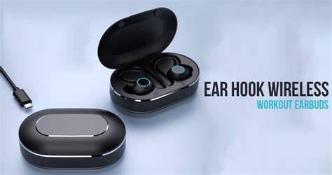 Ear Hook Wireless Workout Earbuds with 28 Hours Playtime