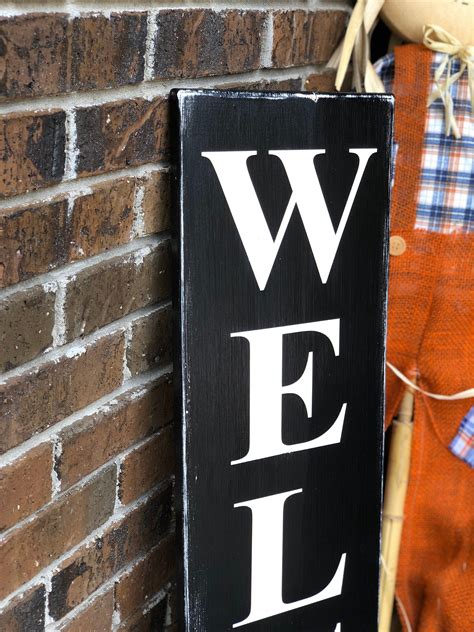 WELCOME SIGN Porch Decor Porch Welcome Sign Front Door | Etsy