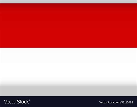 Flag indonesia color symbol isolated Royalty Free Vector