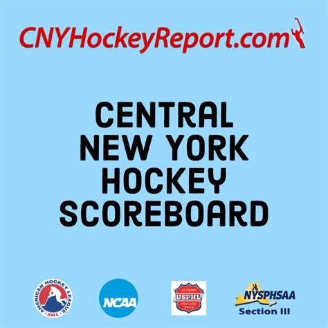 Central New York Hockey Scoreboard for December 7, 2023