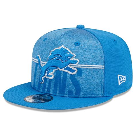 Detroit Lions New Era 2023 NFL Training Camp 9FIFTY Snapback Hat - Blue - Detroit City Sports