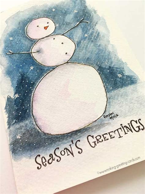 Watercolor Christmas Cards - Unique Christmas