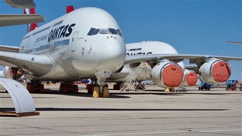 Exclusive: Second Qantas A380 broken down in desert boneyard – Australian Aviation