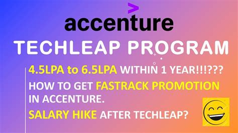 Accenture TECHLEAP Program | Fastrack Promotion in Accenture | How to ...