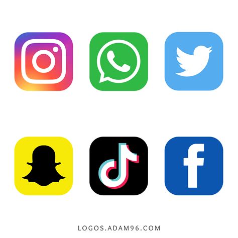 Free Social Media Icons Logo PNG | Social media icons free, Facebook ...