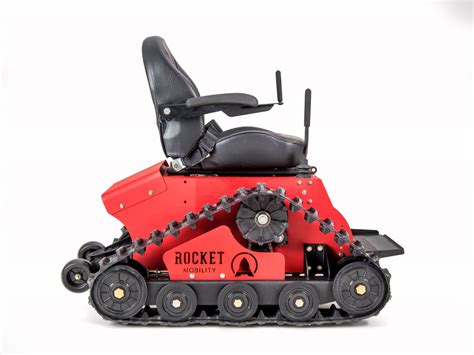 Red Tomahawk All Terrain Wheelchair Side | Rocket Mobility