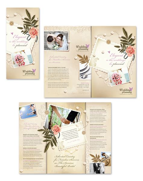 Wedding Planner Tri Fold Brochure Template