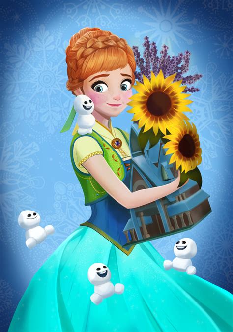 Anna - Frozen Fever Fan Art (39224156) - Fanpop