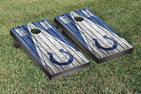 Indianapolis Colts NFL Cornhole Boards Triangle Weathered Version #cornhole #victorytailgate ...