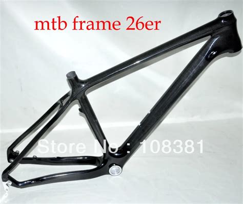 full carbon 26er moutain bicycle mtb frame 26 inch mtb frame 3k glossy ...