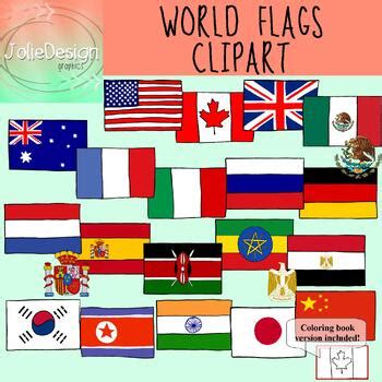 Clipart Of Flags Around The World