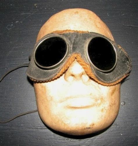 Antique Steampunk Leather Welding Goggles 1920's