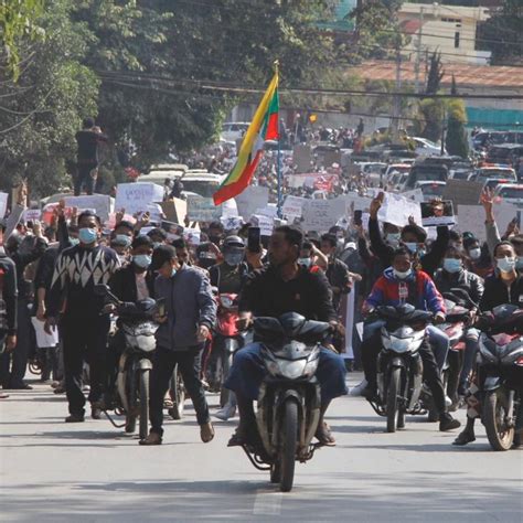 Thousands take to streets in northern Myanmar as unrest spreads to near ...