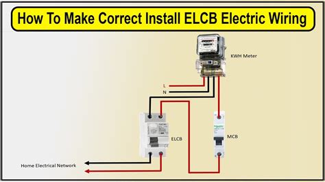 Earth Leakage Circuit Breaker Circuit Diagram