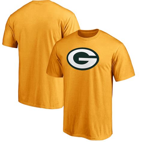 NFL Pro Line Green Bay Packers Gold Primary Logo T-Shirt