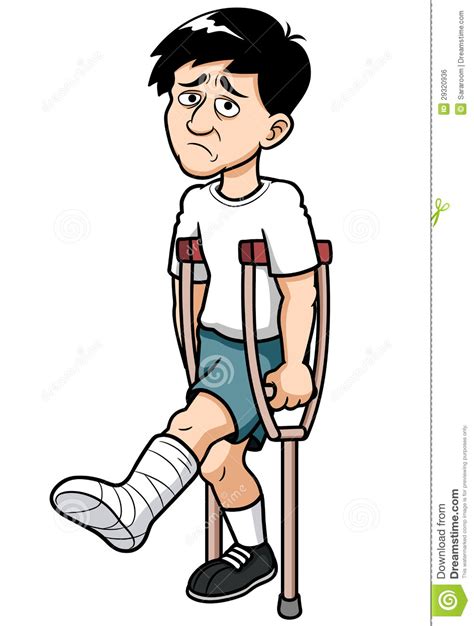 Broken Leg Cartoon Clipart | Free download on ClipArtMag