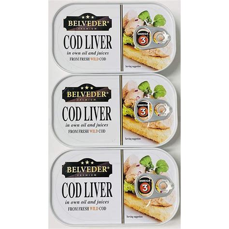 3 Pack of Wild Cod Liver Canned 120g can/each From Iceland - Walmart.com - Walmart.com