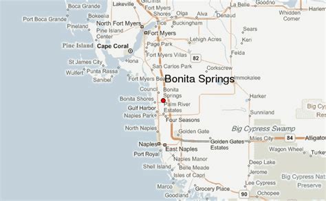 Map Of Florida Bonita Springs