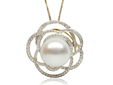 South Sea Pearl and Diamond Pendant .86Ct [SSPP76936M] - $699.00 - Pearls Lover | Pearl | Pearl ...