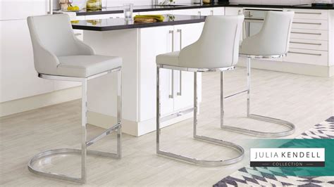 Form Chrome Bar Stool with Backrest £149.00 Kitchen Island Chairs With Backs, Modern Kitchen ...