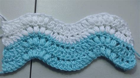 #Crochet puff stitch ripple pattern, My Crafts and DIY Projects