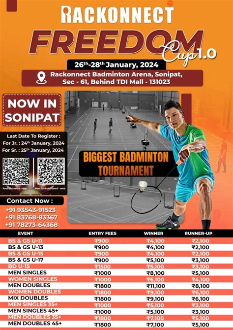 UPCOMING BADMINTON TOURNAMENTS 2024 – Badmintonpb