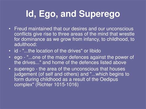 The id the ego and the superego - apohorse