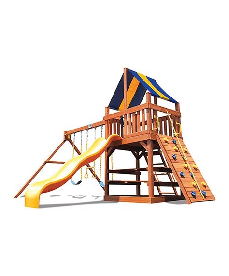 Superior Original Fort Swing Set | Swing set, Wooden swing set, Swing and slide