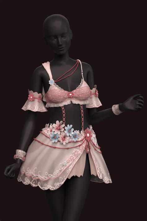 Nymph Clothes, Fairy Clothes, Fairy Skirt, Fairy Dress, Sims 4 Cas ...