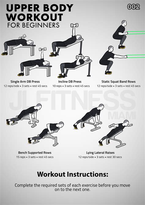 Upper Body Workout for Beginners - JLFITNESSMIAMI- Easy to Follow ...