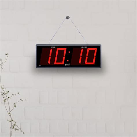 Orpat DC-070 Ajanta Digital Calendar Wall Clock (Black) | Orpat Group