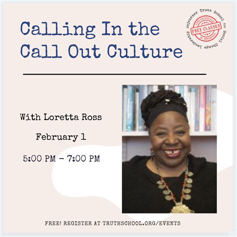 Calling In the Call Out Culture – The Truth School