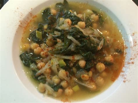 Cooking with Barry & Meta: Garbanzo Bean & Spinach Soup
