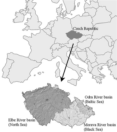 1 Map showing location of the Elbe River basin | Download Scientific ...