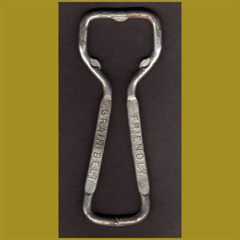 Vintage Bottle Opener Church Key Grain Belt Beer Advertising