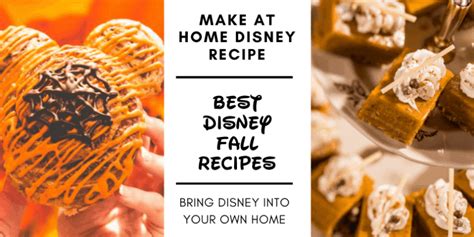 Recipe Round-Up: The Best Fall Disney Treats - Inside the Magic