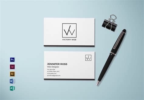 27+ Simple Clean Business Card Templates | Graphics Design | Graphic Design Blog