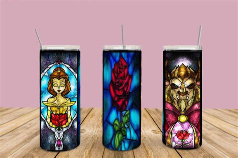 Beauty and the Beast Stained Glass - Etsy